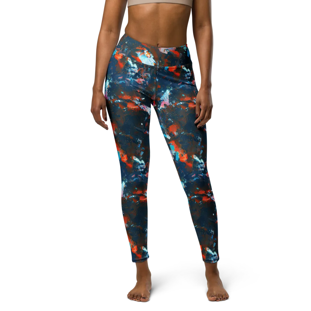 Ghenie's Whirl on Yoga Leggings — Front