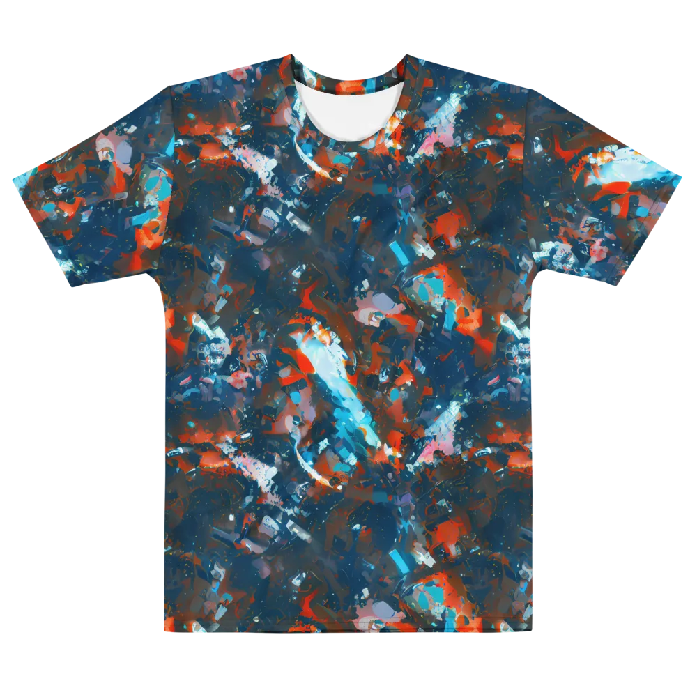 Ghenie's Whirl on Men's Cotton Crew Neck T-Shirt — Front