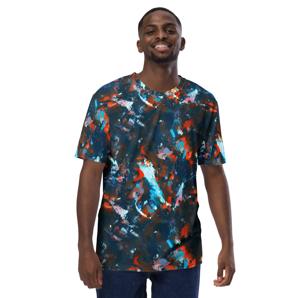 Ghenie's Whirl on Men's Crew Neck T-Shirt — Front