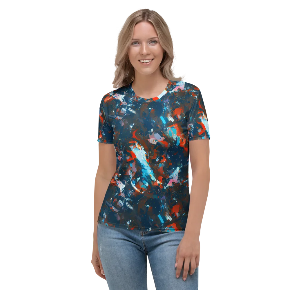Ghenie's Whirl on Women's Crew Neck T-Shirt — Front