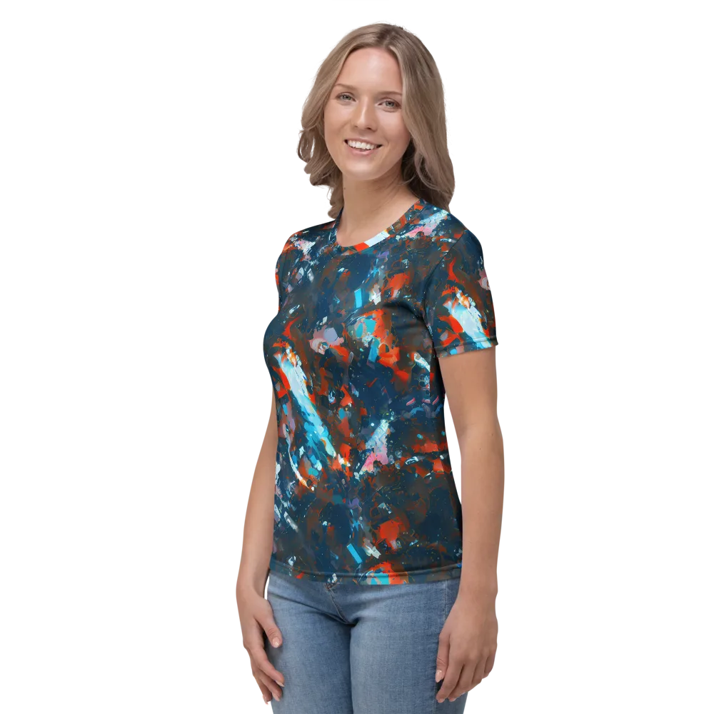 Ghenie's Whirl on Women's Crew Neck T-Shirt — Left