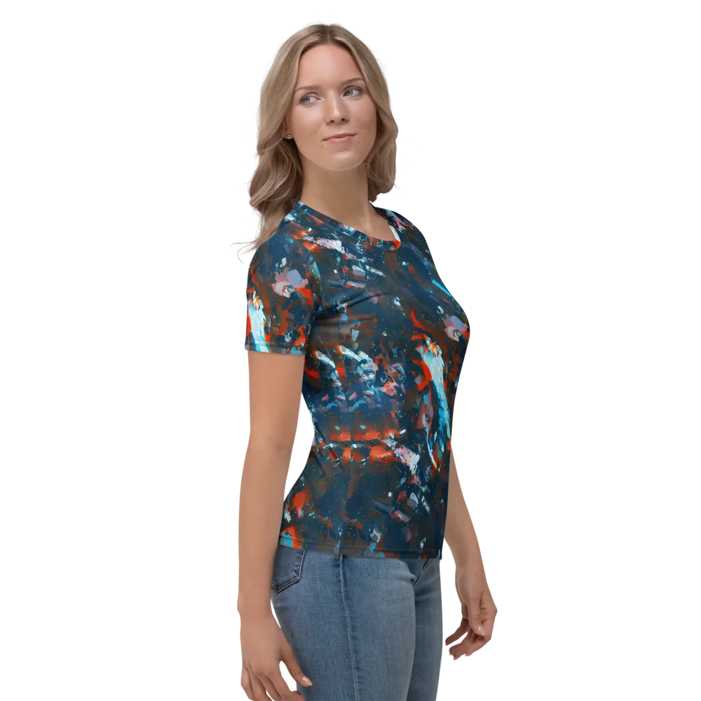 Ghenie's Whirl on Women's Crew Neck T-Shirt — Right