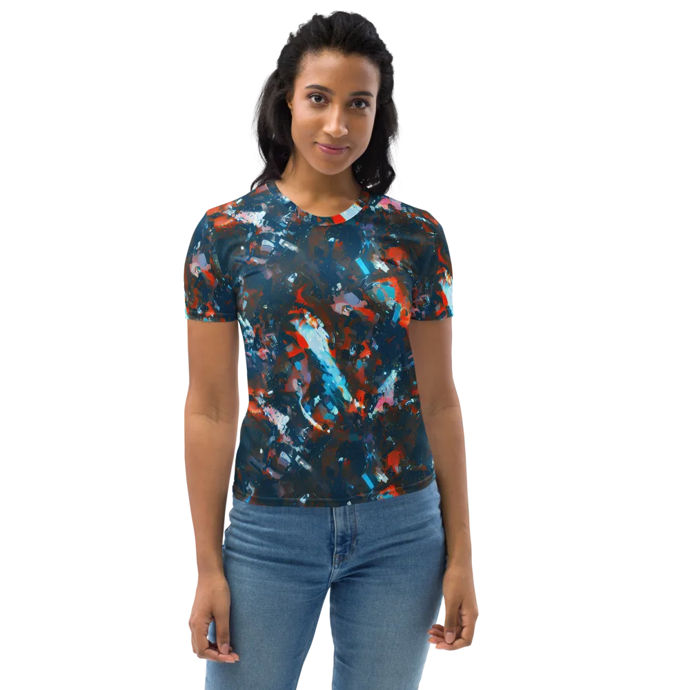 Ghenie's Whirl on Women's Crew Neck T-Shirt — Front