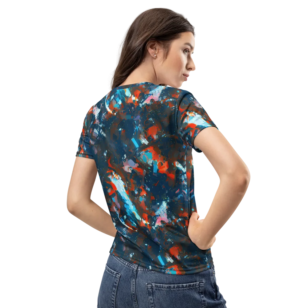 Ghenie's Whirl on Women's Crew Neck T-Shirt — Back