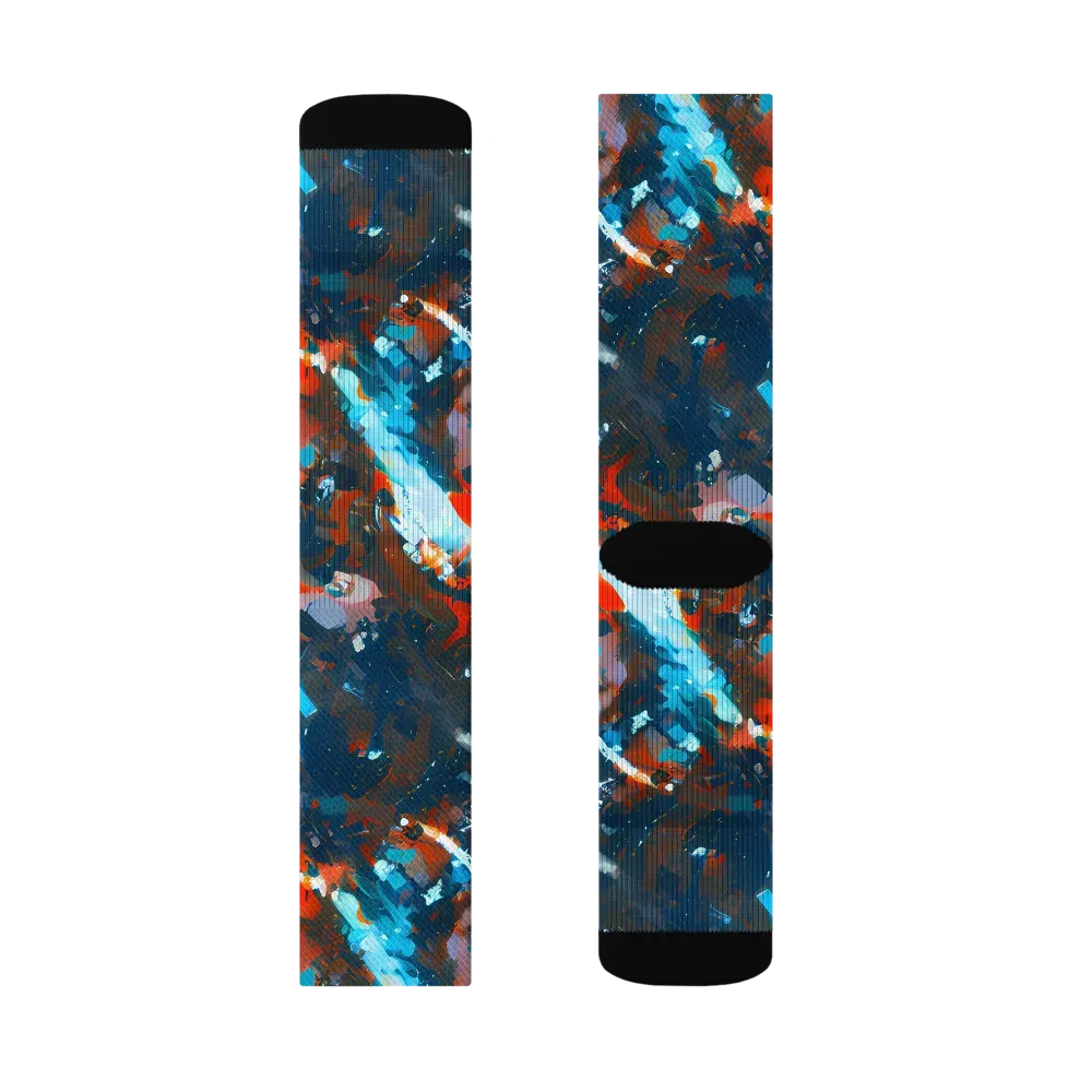 Ghenie's Whirl on Socks — Right Sock