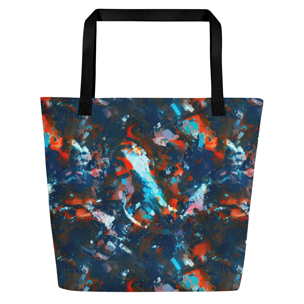 Ghenie's Whirl on Large Tote Bag W/ Pocket — Front