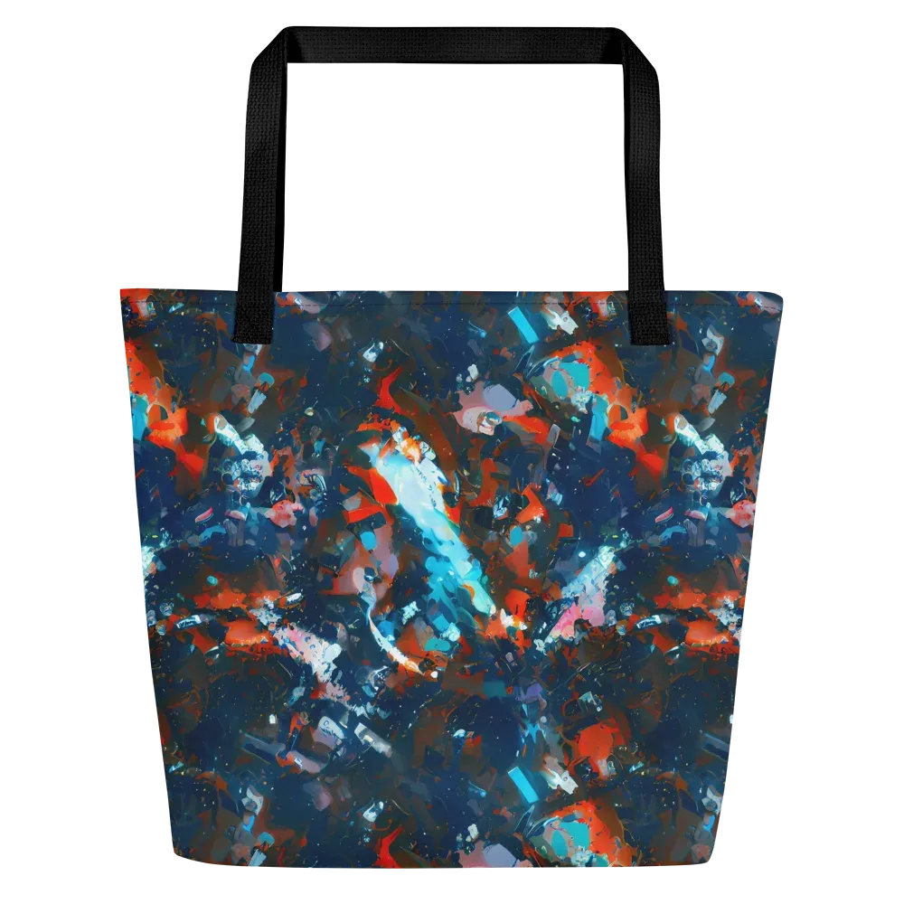 Ghenie's Whirl on Large Tote Bag W/ Pocket — Front