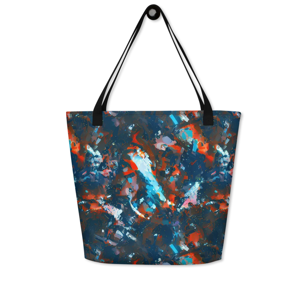 Ghenie's Whirl on Large Tote Bag W/ Pocket — Front