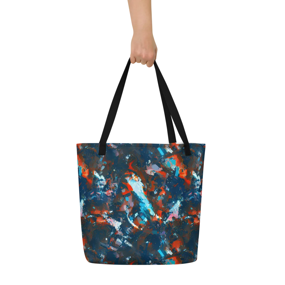 Ghenie's Whirl on Large Tote Bag W/ Pocket — Front
