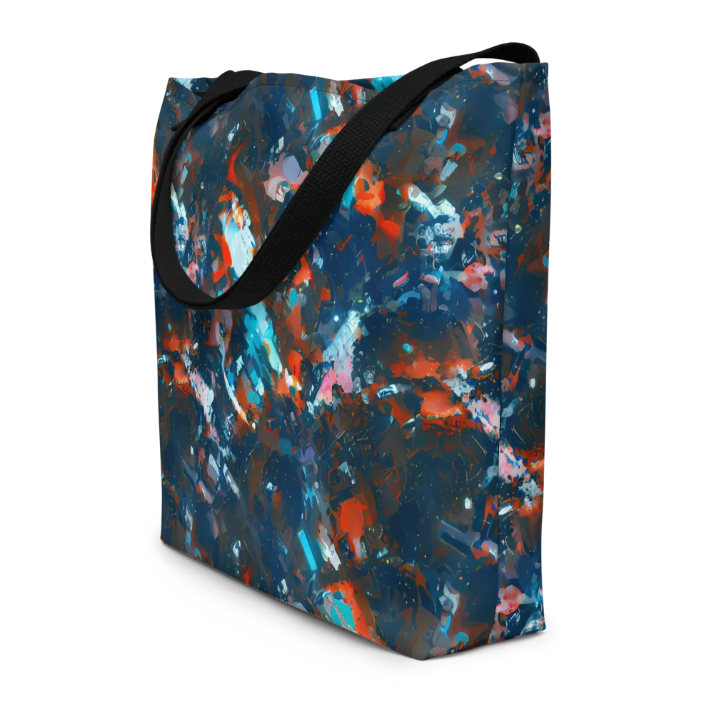 Ghenie's Whirl on Large Tote Bag W/ Pocket — Front