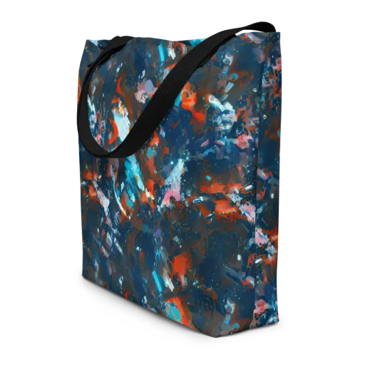 Ghenie's Whirl on a Large Tote Bag W/ Pocket