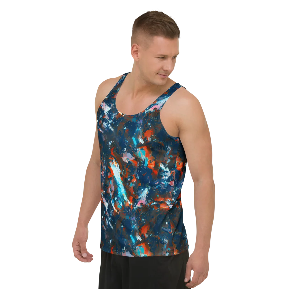 Ghenie's Whirl on Men's Tank Top — Left Front