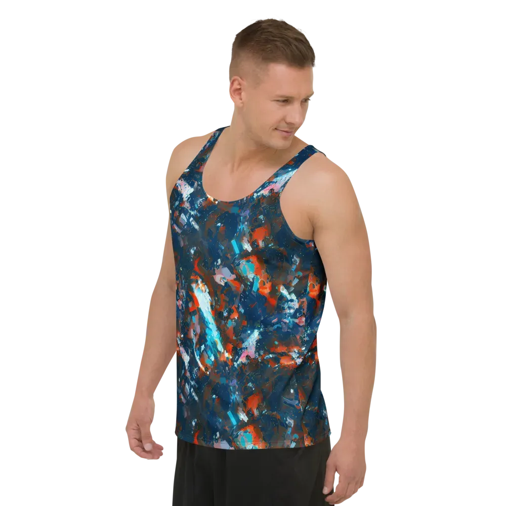 Ghenie's Whirl on Men's Tank Top — Left Front