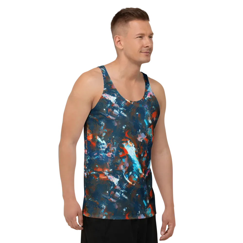 Ghenie's Whirl on Men's Tank Top — Right Front