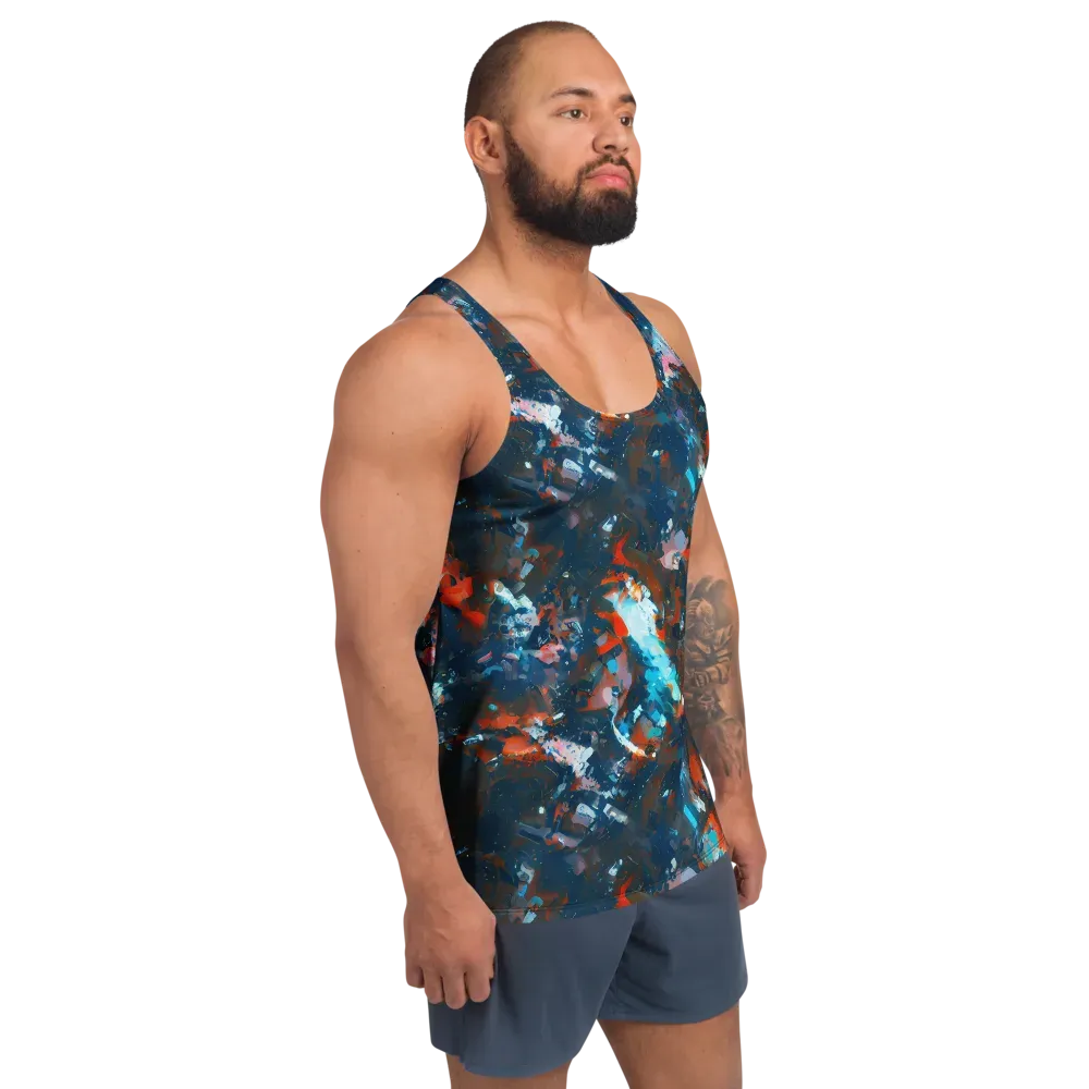 Ghenie's Whirl on Men's Tank Top — Right Front