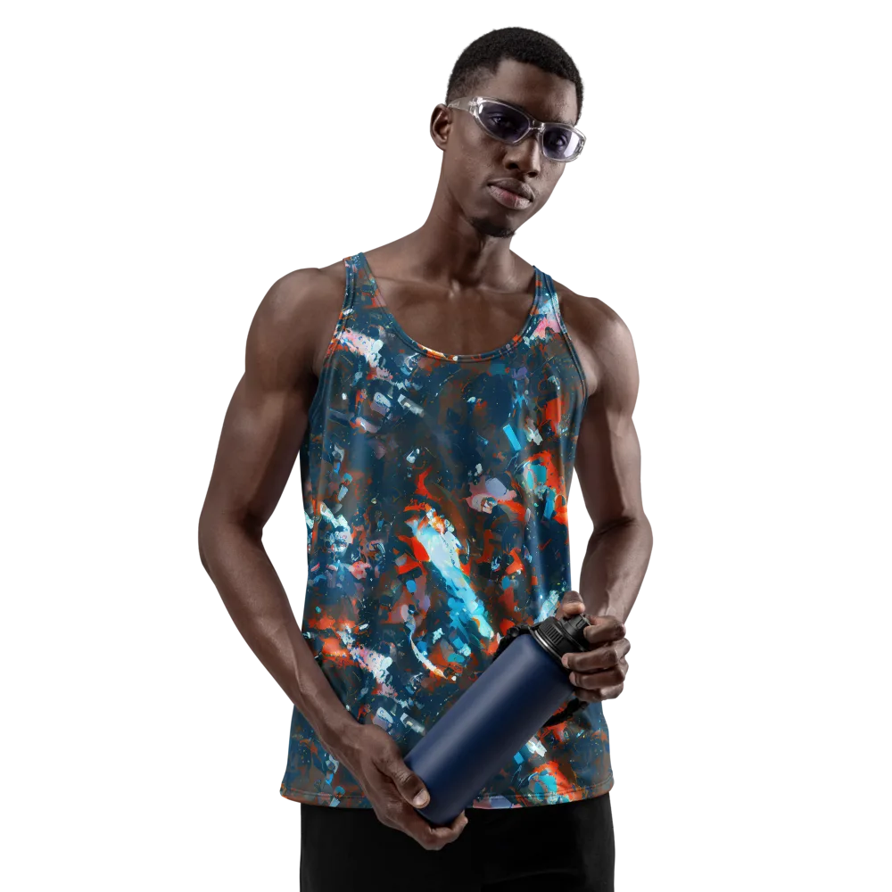 Ghenie's Whirl on Men's Tank Top — Front