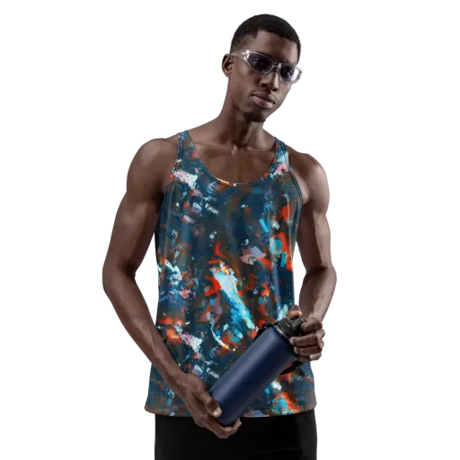 Ghenie's Whirl on a Men's Tank Top