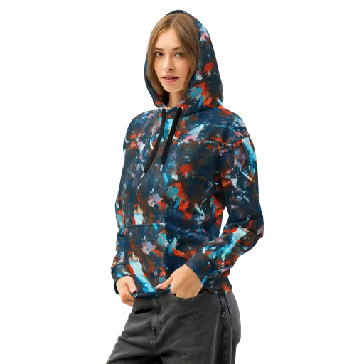 Ghenie's Whirl on a Cotton Hoodie