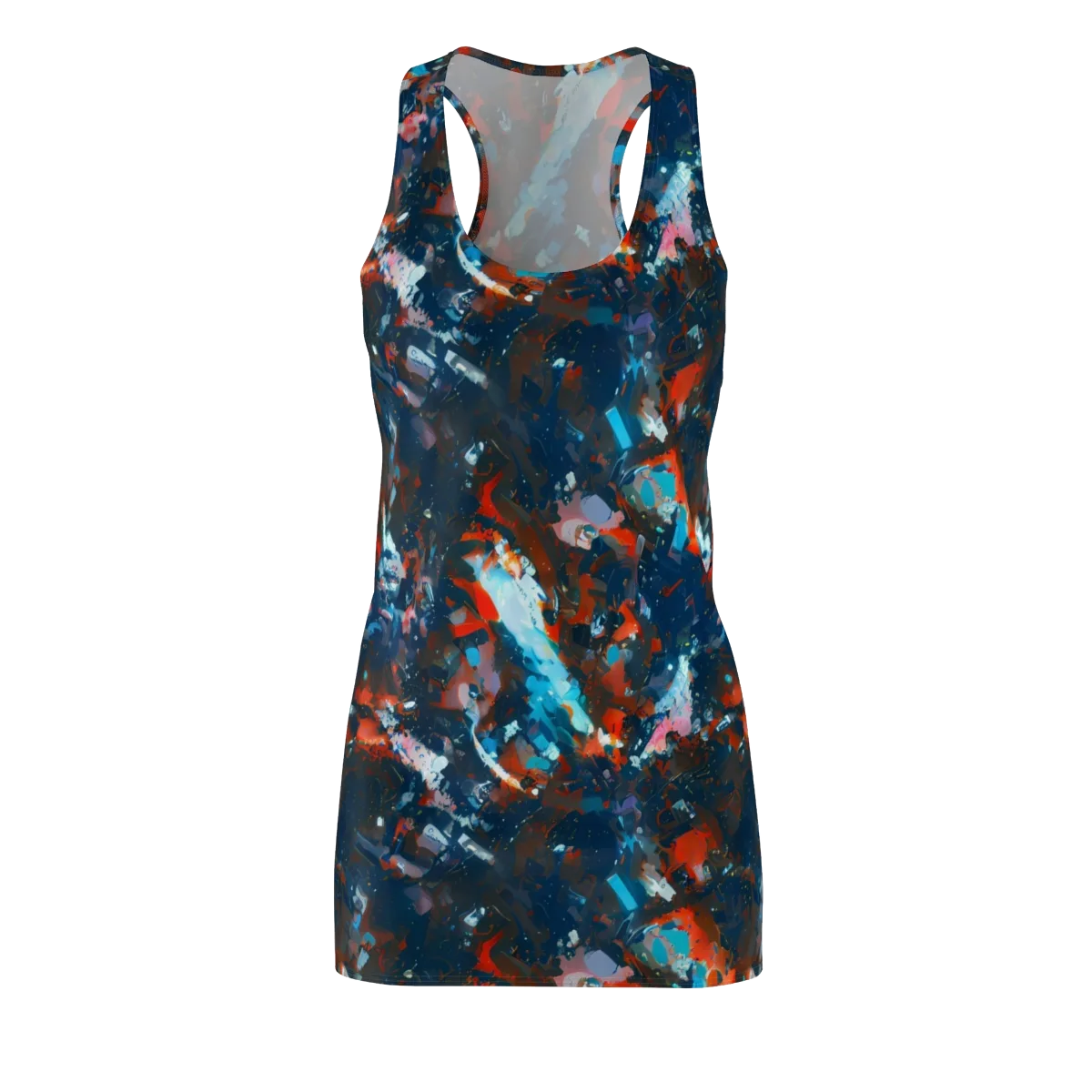Ghenie's Whirl on Racerback Dress — Front