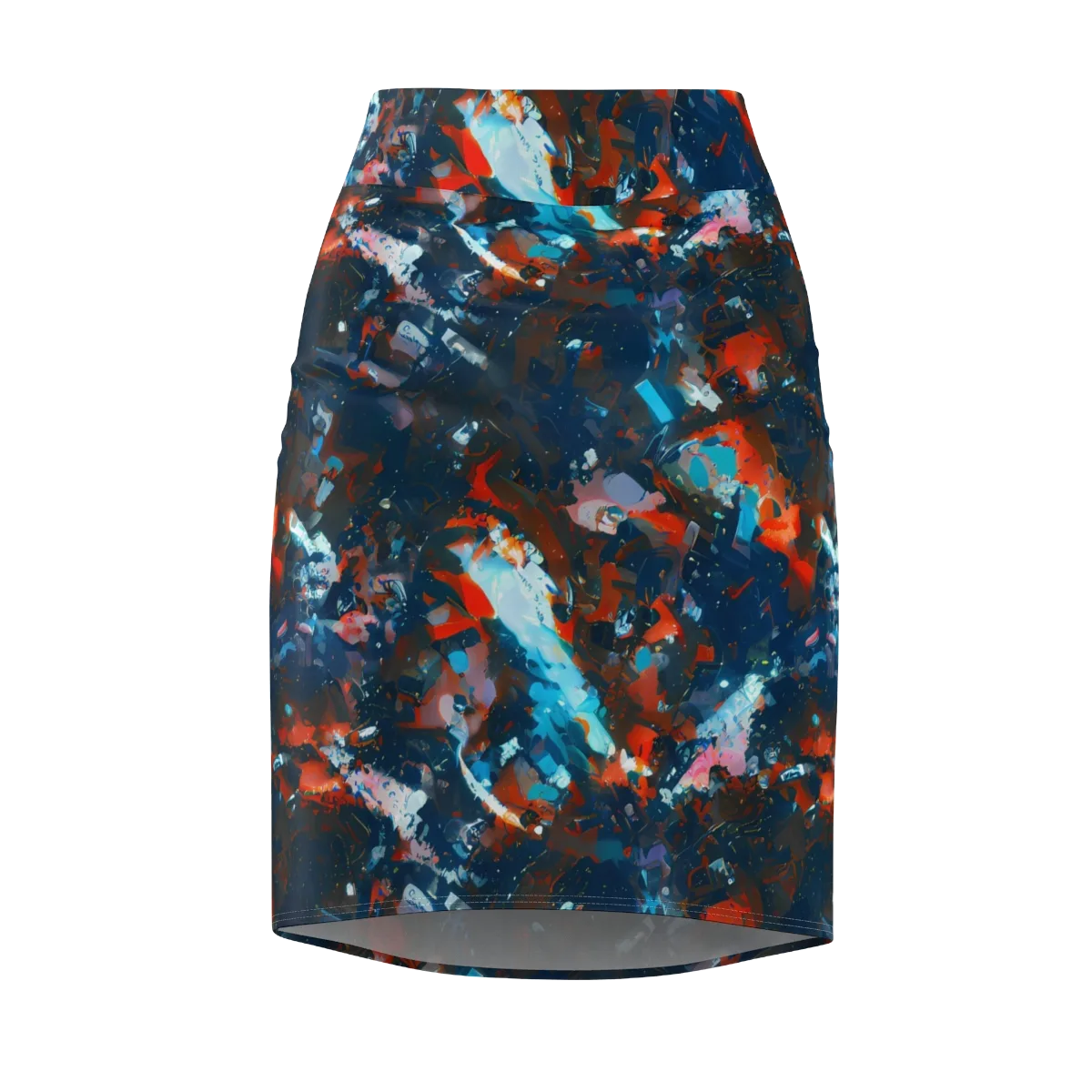 Ghenie's Whirl on Pencil Skirt — Front