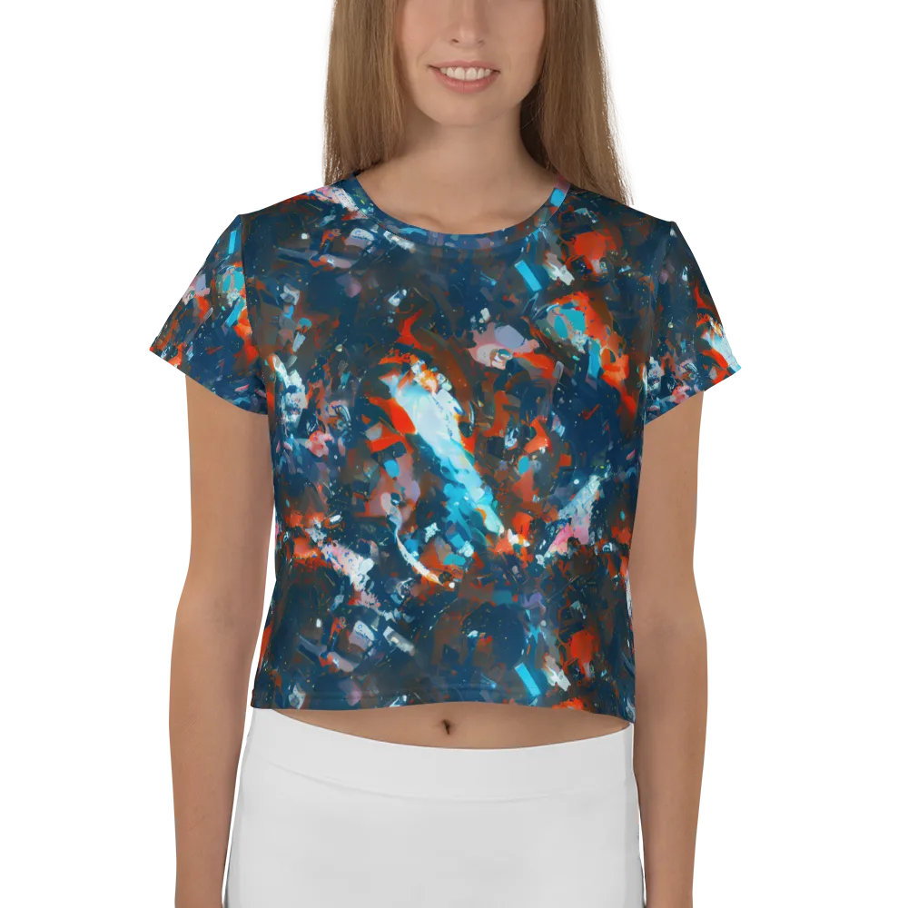 Ghenie's Whirl on Crop Tee — Front