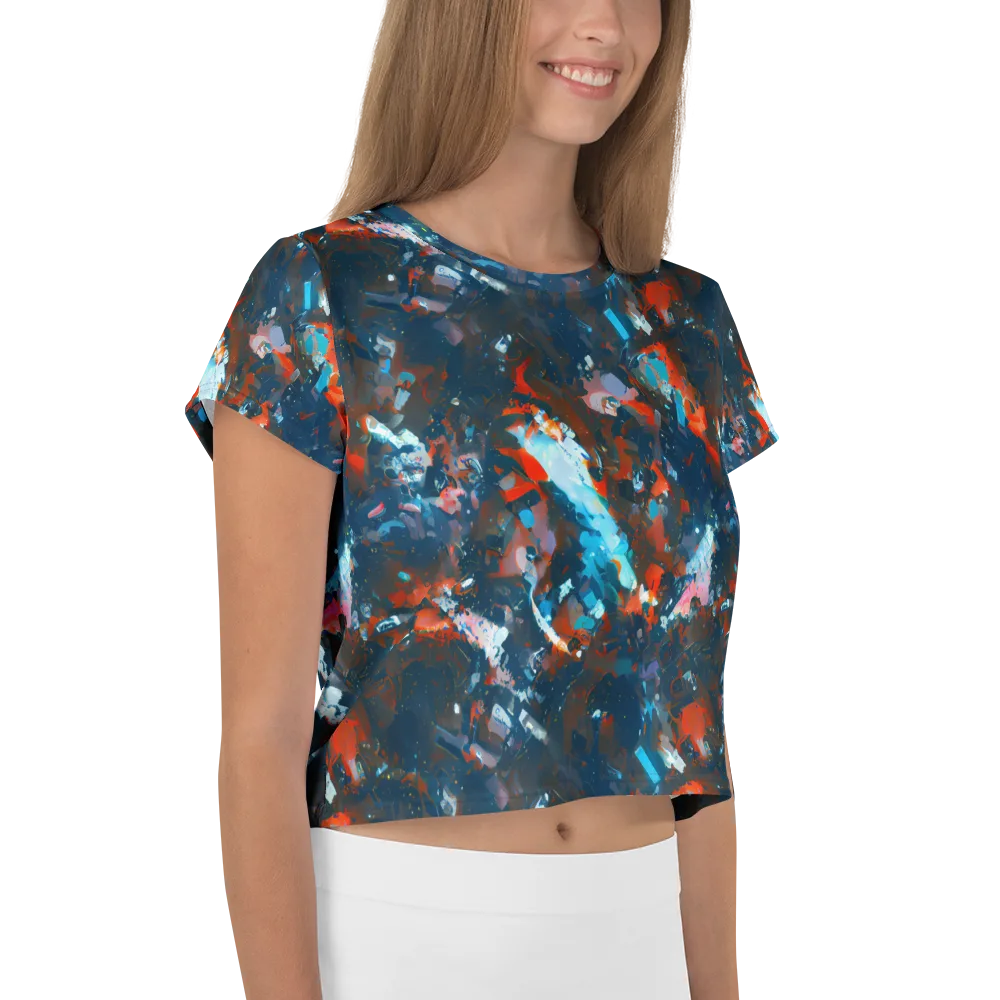 Ghenie's Whirl on Crop Tee — Right