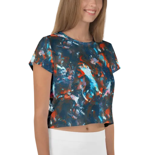 Ghenie's Whirl on a Crop Tee