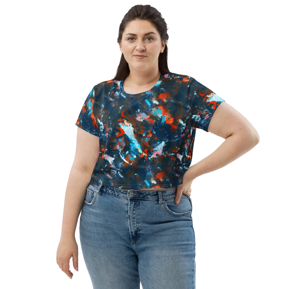 Ghenie's Whirl on Crop Tee — Front