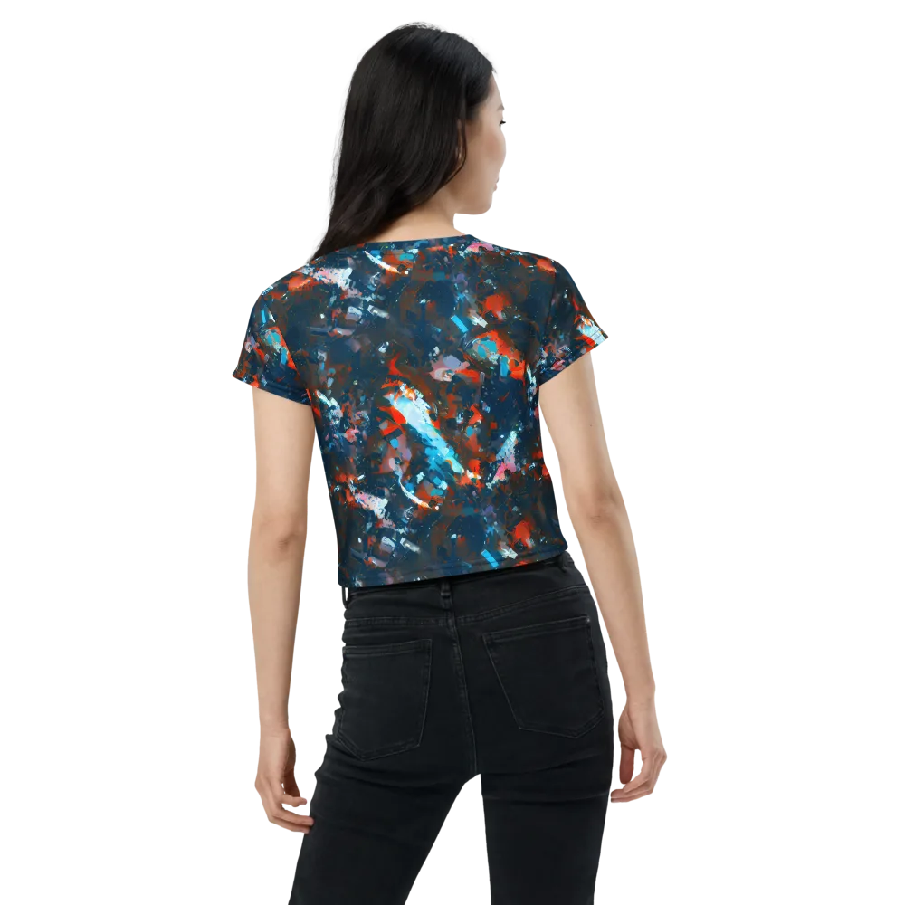 Ghenie's Whirl on Crop Tee — Back