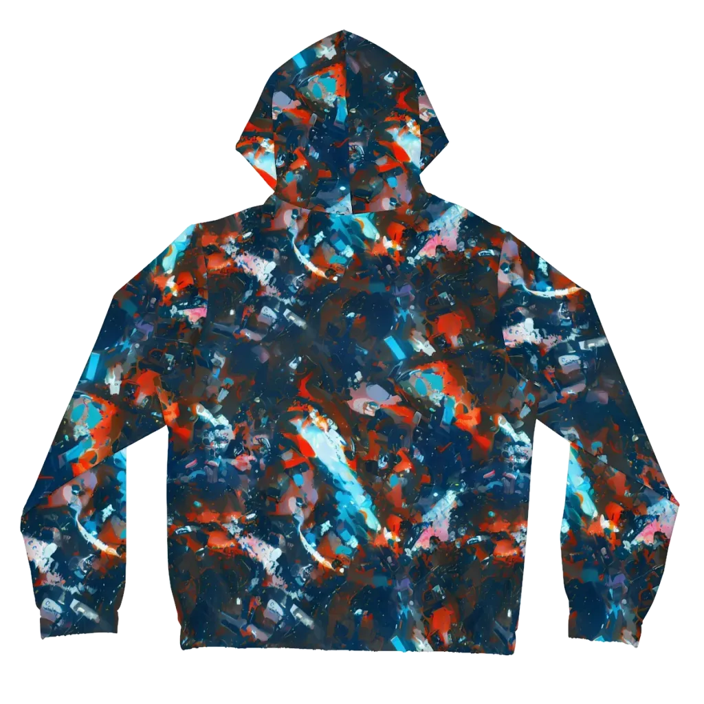 Ghenie's Whirl on Women's Full-Zip Hoodie — Back