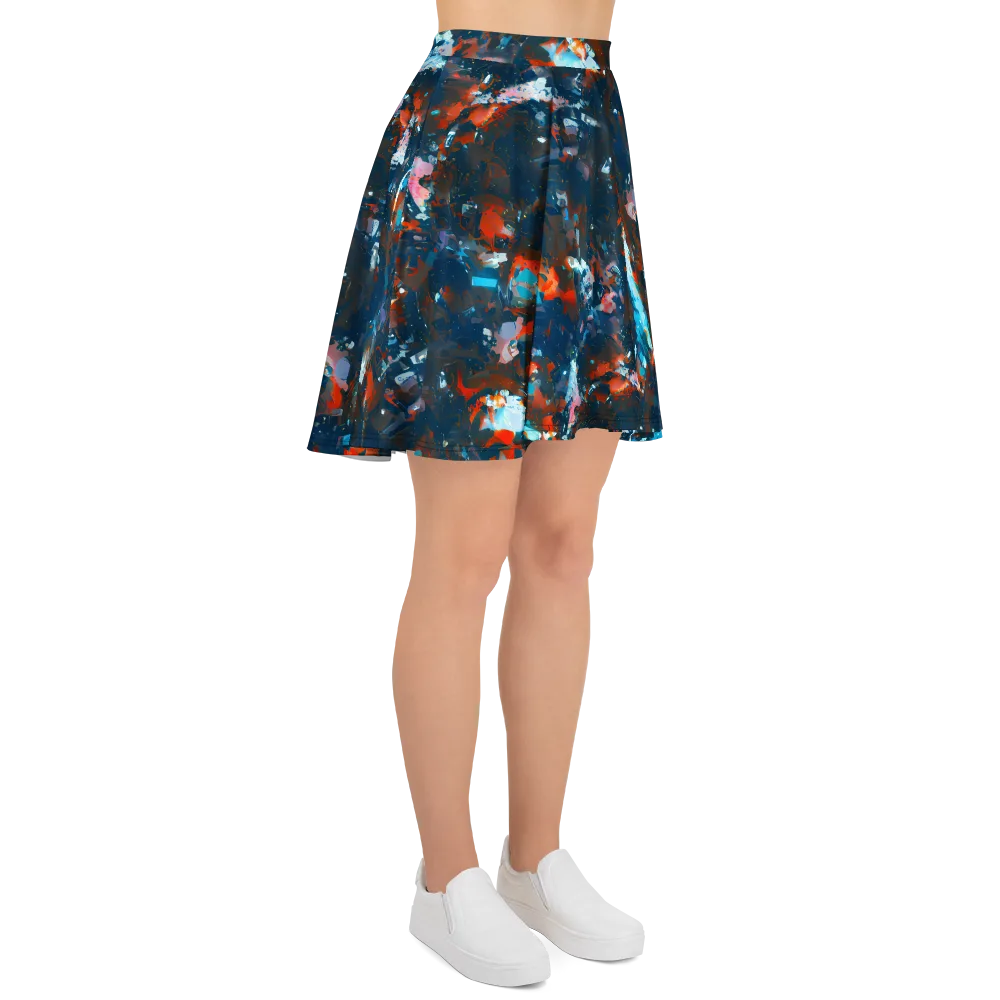 Ghenie's Whirl on Skater Skirt — Right