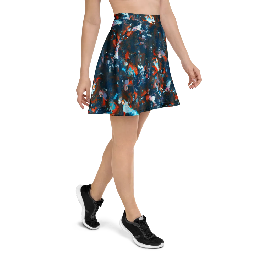 Ghenie's Whirl on Skater Skirt — Right