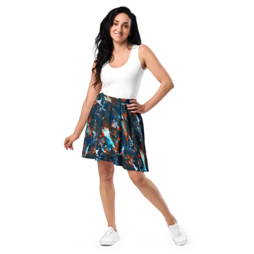 Ghenie's Whirl on a Skater Skirt