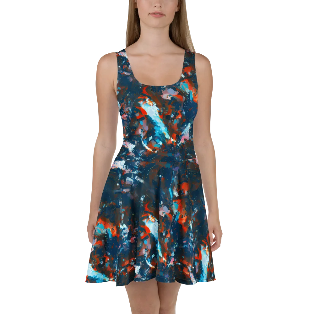 Ghenie's Whirl on Skater Dress — Front