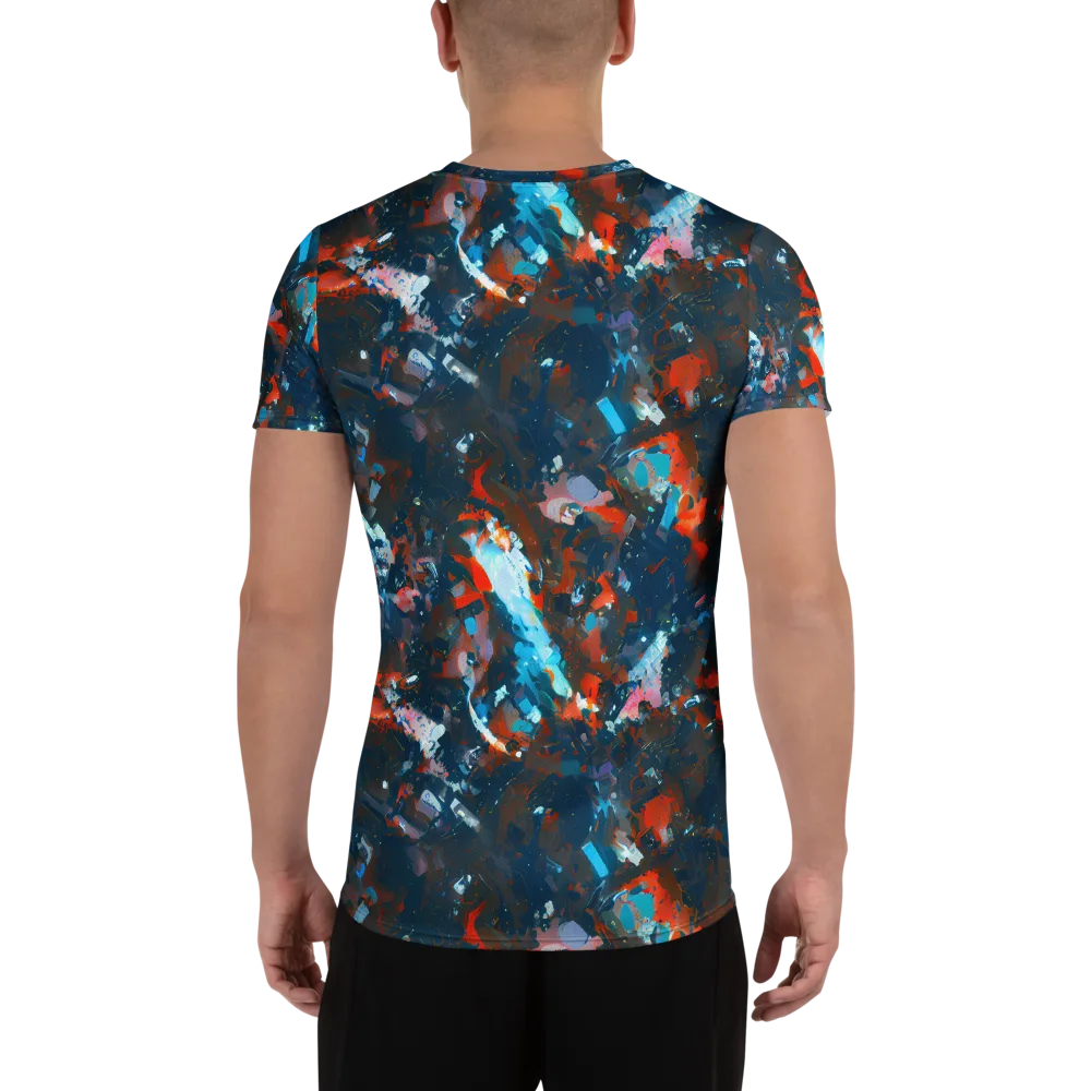 Ghenie's Whirl on Men's Athletic T-Shirt — Back