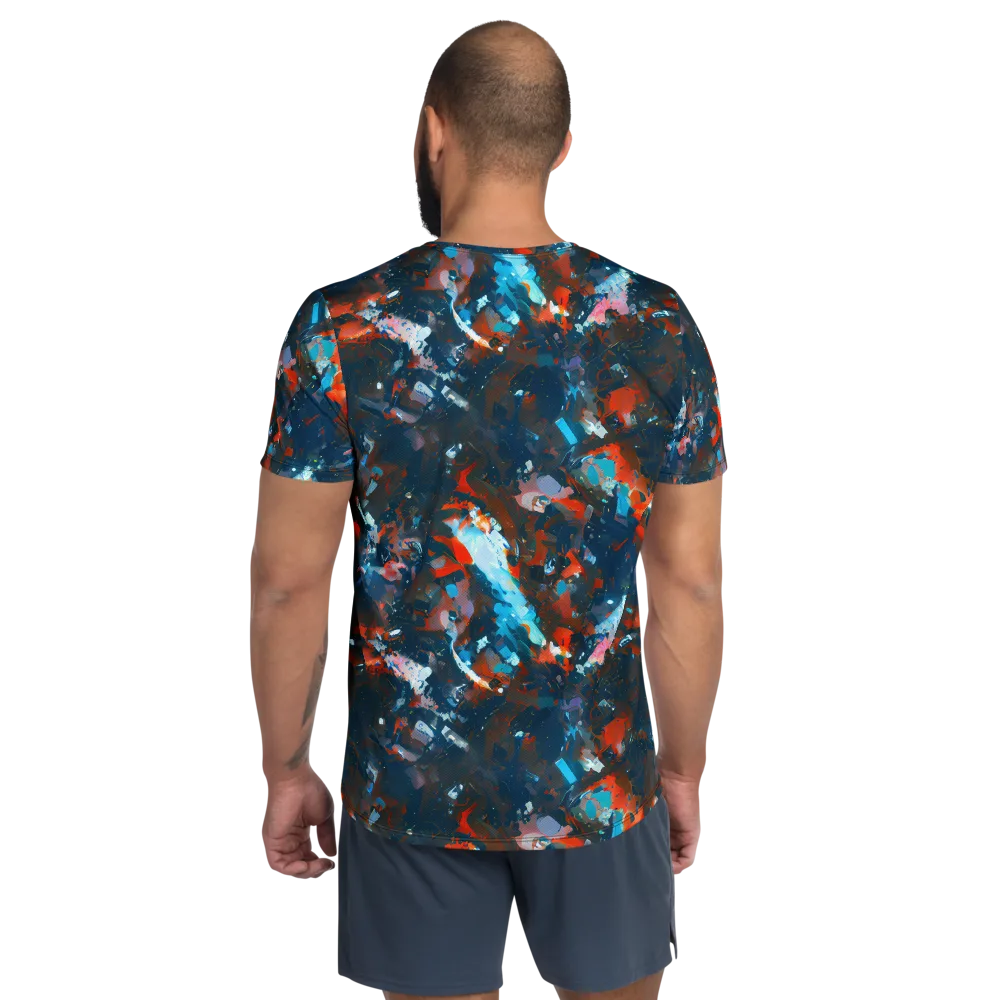 Ghenie's Whirl on Men's Athletic T-Shirt — Back