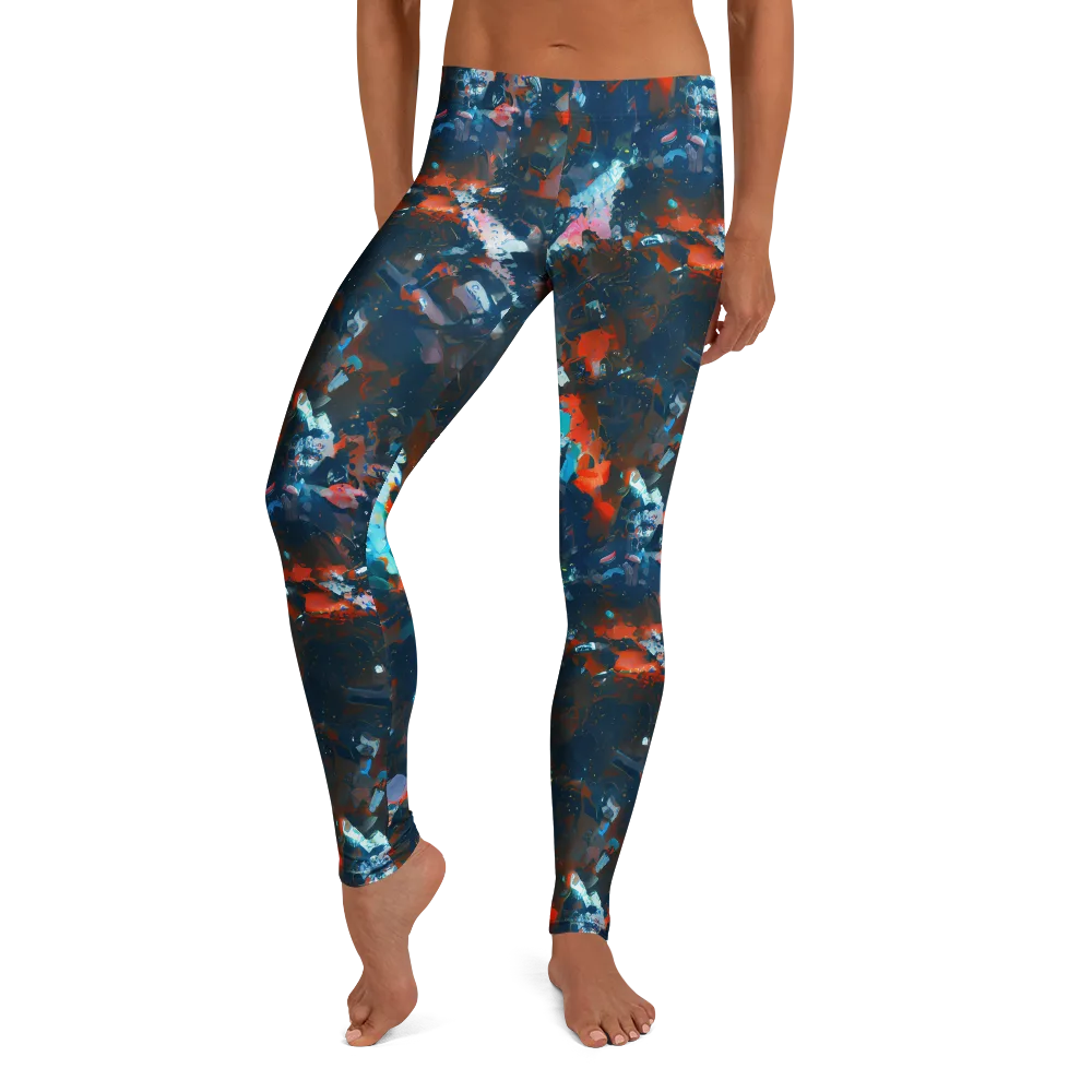 Ghenie's Whirl on Leggings — Front