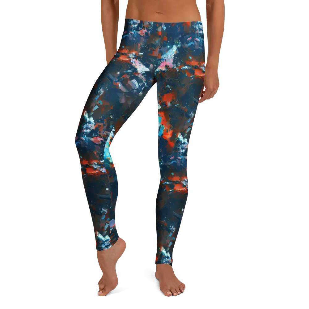 Ghenie's Whirl on Leggings — Front