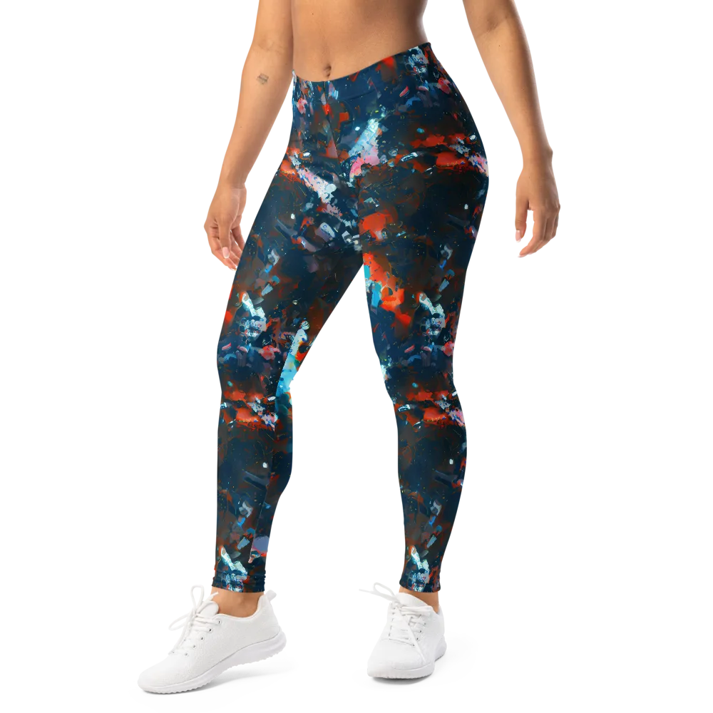 Ghenie's Whirl on Leggings — Left Front