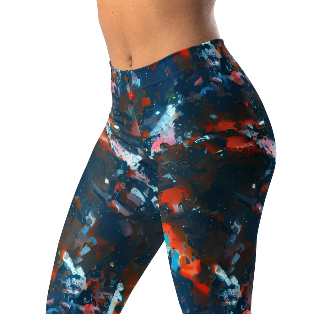 Ghenie's Whirl on Leggings — Left Front