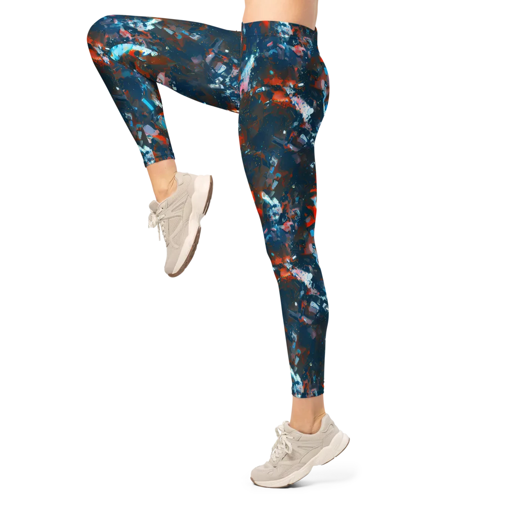 Ghenie's Whirl on Leggings — Left