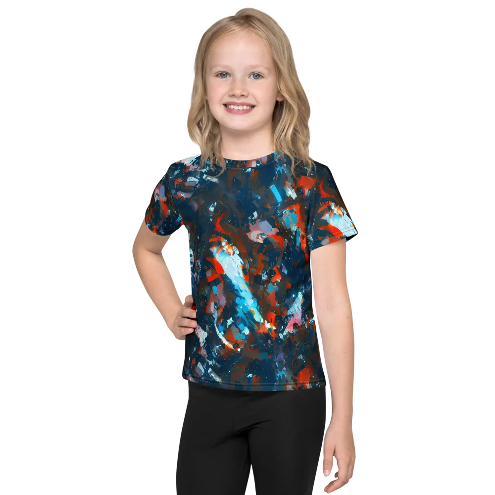 Ghenie's Whirl on Kids Crew Neck T-Shirt — Front