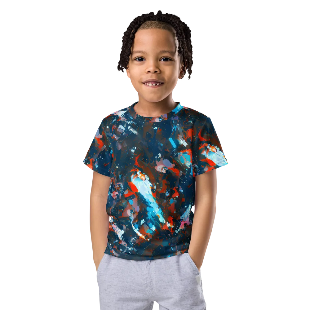 Ghenie's Whirl on Kids Crew Neck T-Shirt — Front