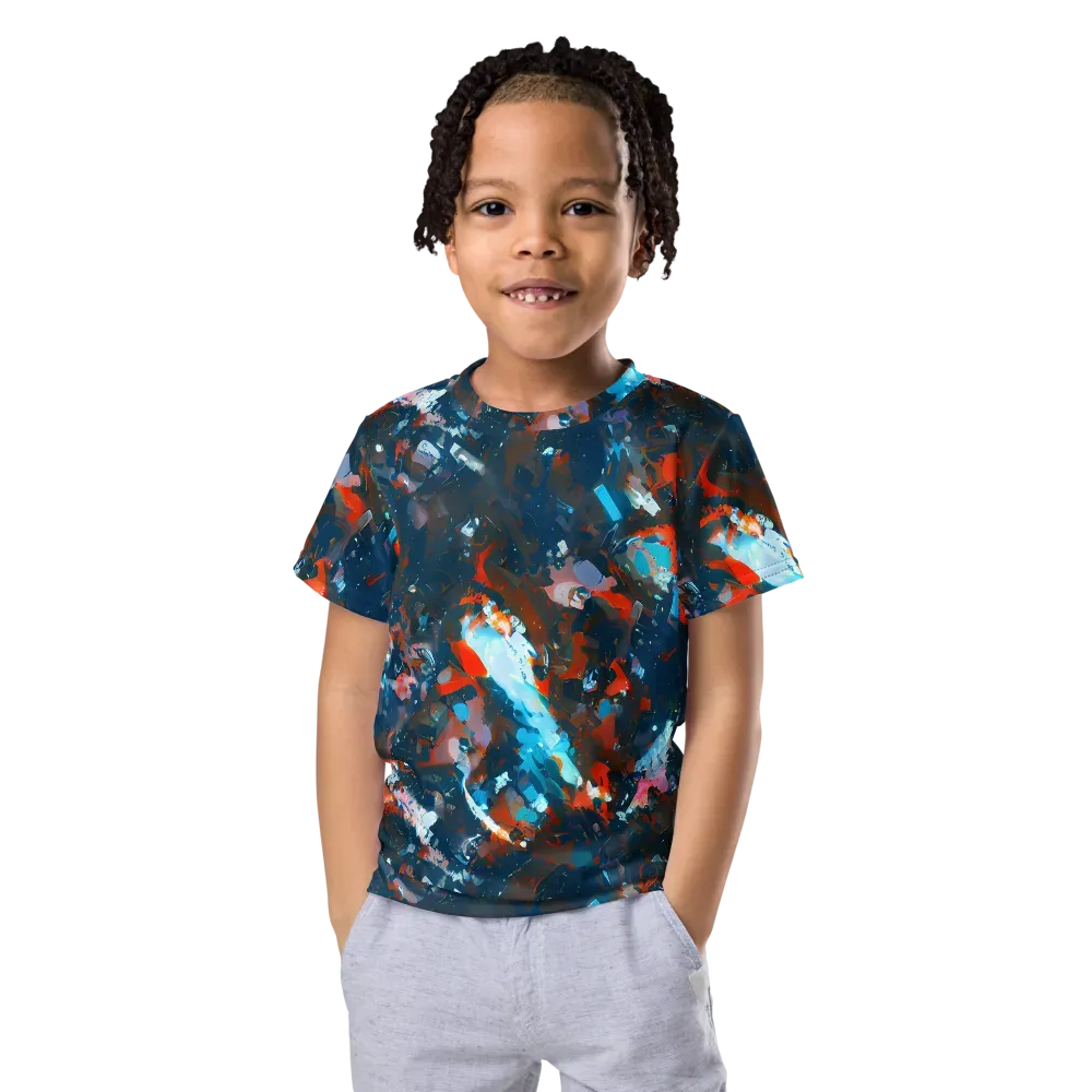 Ghenie's Whirl on Kids Crew Neck T-Shirt — Front