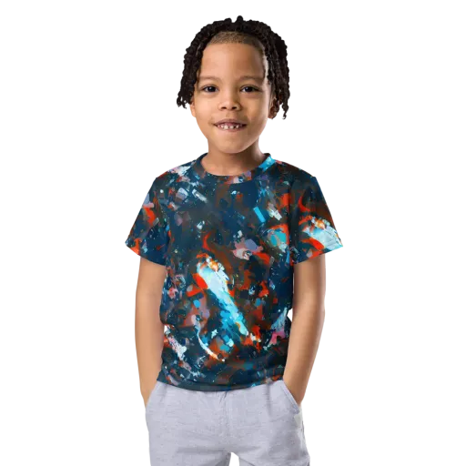 Ghenie's Whirl on a Kids Crew Neck T-Shirt