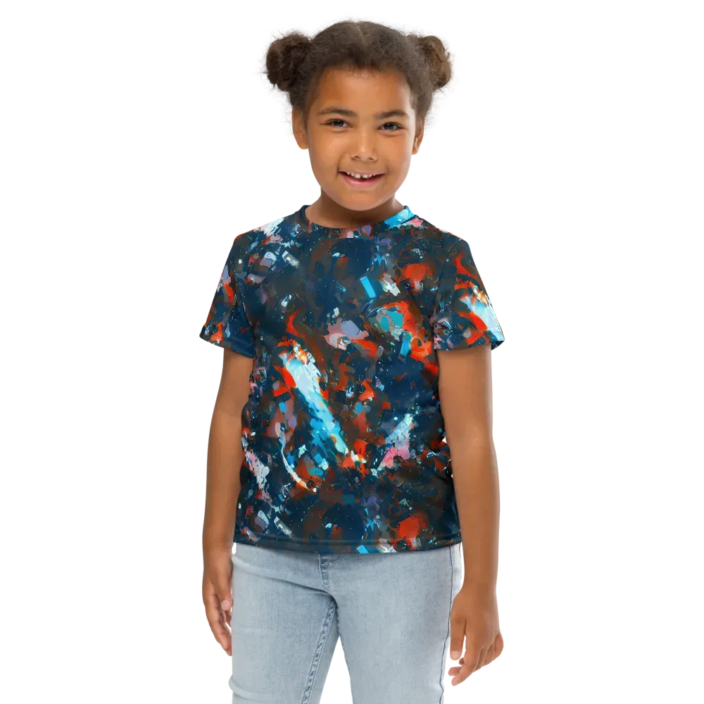 Ghenie's Whirl on Kids Crew Neck T-Shirt — Front