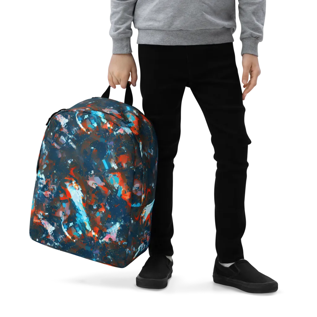 Ghenie's Whirl on Minimalist Backpack — Zoomed-in
