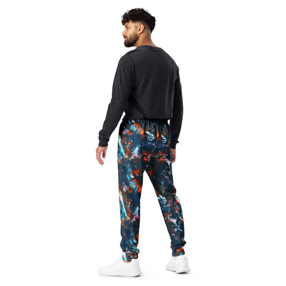 Ghenie's Whirl on Men's Joggers — Back