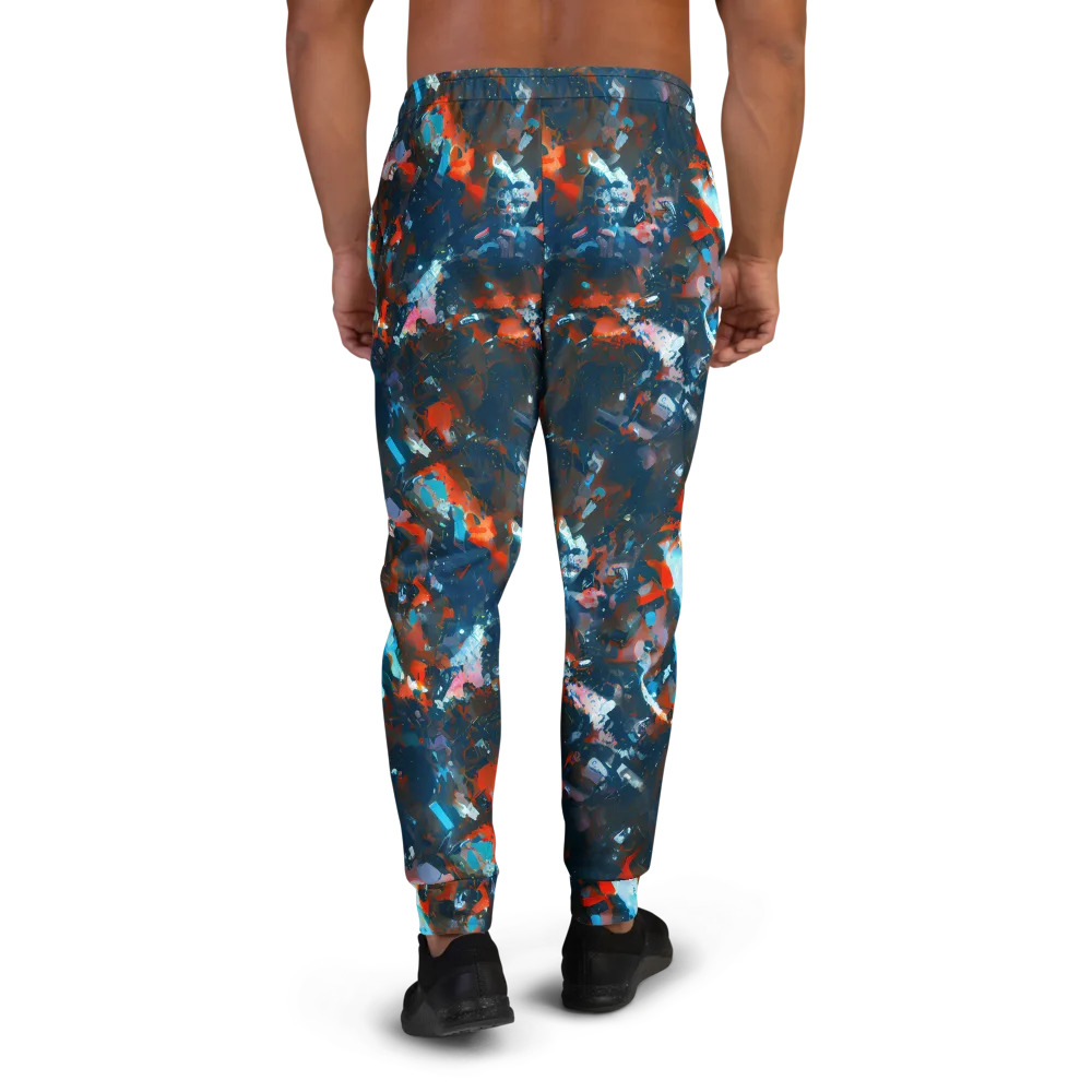 Ghenie's Whirl on Men's Joggers — Back