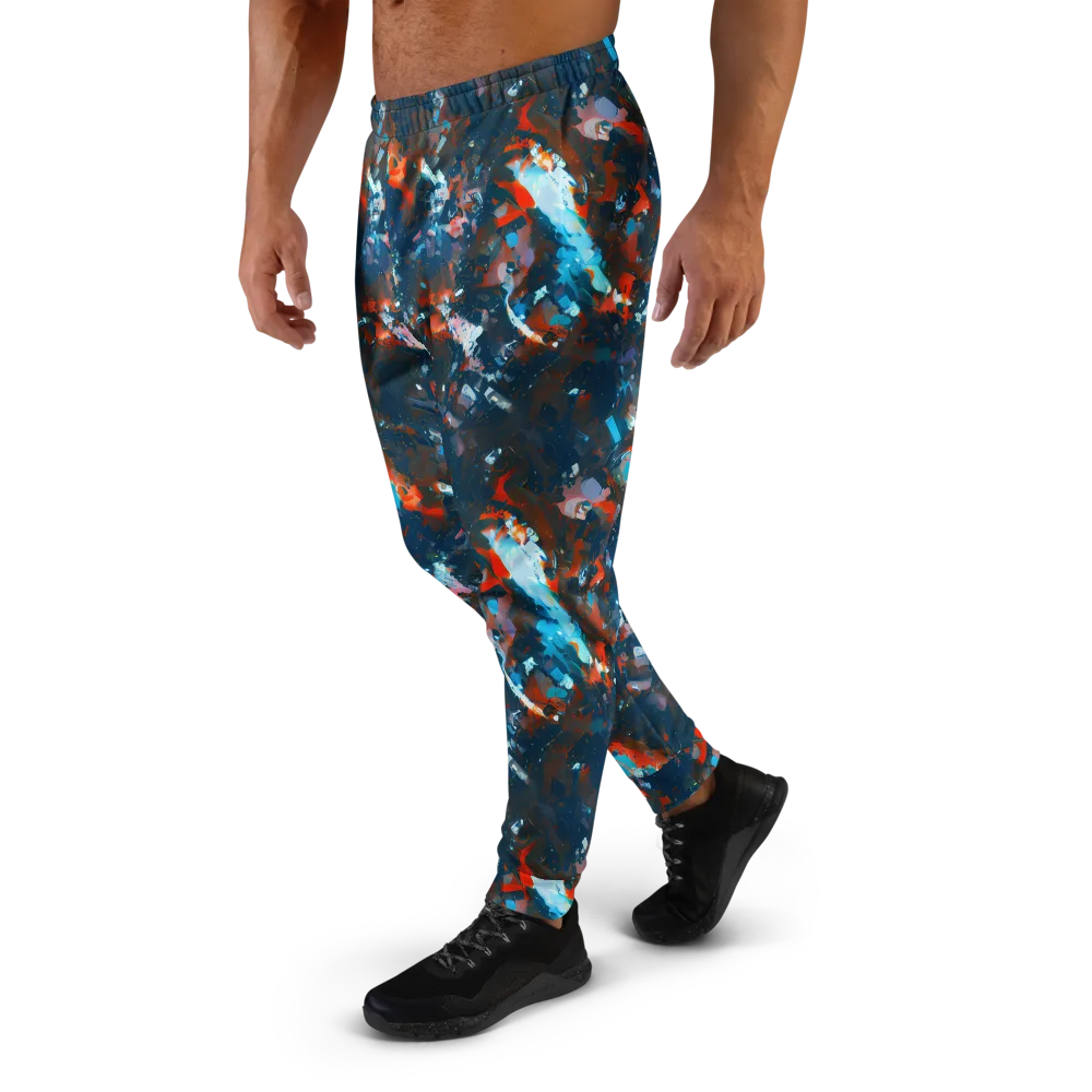 Ghenie's Whirl on Men's Joggers — Left